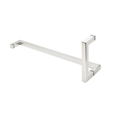 Porte à glissière noire à entrée polie Tir pour bâtiment Porte en verre de salle de bain