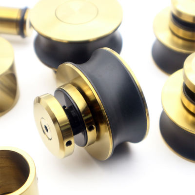 Sliding Golden Bathroom Fittings Accessories Kit pour la porte en satin/polonais/matte finition noire