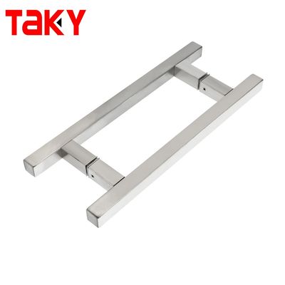Design moderne style en acier inoxydable douche coulissante porte en verre poignées de tir pour l' hôpital