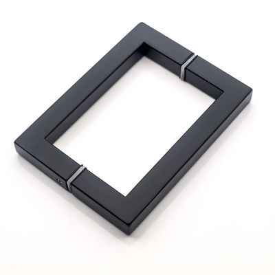 Poignée de porte de douche carrée en acier inoxydable 6 "8" dos à dos pour le design d'hôtel moderne