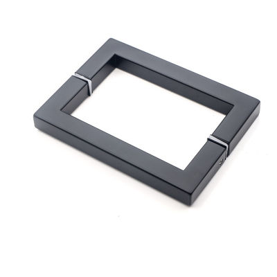 Poignée de porte de douche carrée en acier inoxydable 6 "8" dos à dos pour le design d'hôtel moderne