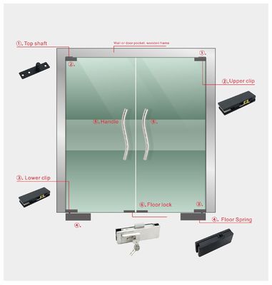 Poignée de tirage en acier inoxydable pour les portes d'hôtel, de bureau et d'appartement