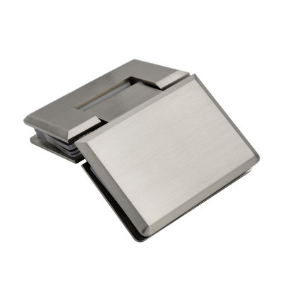Charnière en verre nickel brossé à angle d'ouverture de 135 degrés Idéal pour les douches en verre