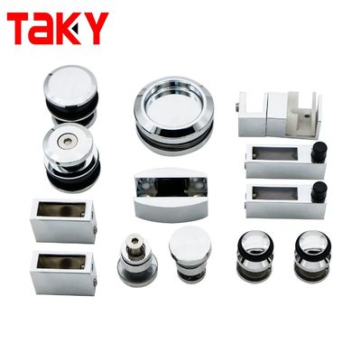 Kit de matériel de porte de douche haute dureté et durable Kit sans cadre pour forme de plateau rond