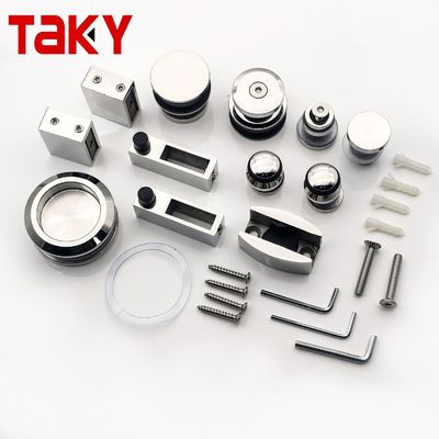 Kit de matériel de porte de douche haute dureté et durable Kit sans cadre pour forme de plateau rond