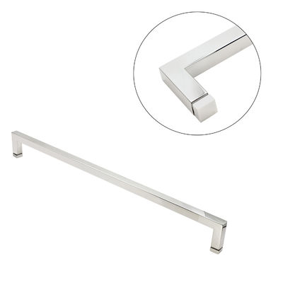Épaisseur de verre de 6 à 14 mm, acier carré, forme L, porte en verre jumelle, porte de douche, poignées de porte