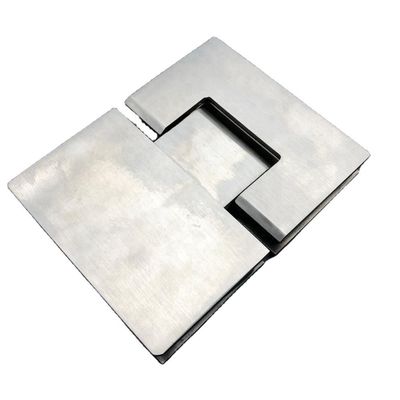 En acier inoxydable 304 Porte-fenêtre charnière avec Matte Finition Noire 180 degrés Serrage en verre