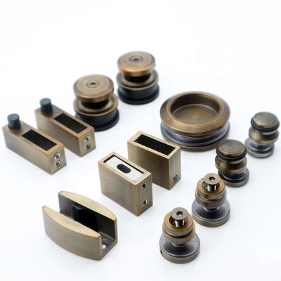 Système coulissant en acier inoxydable de porte de grange en verre pliable pour finition normale satin/polissage