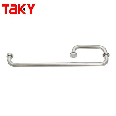 18*8 pouces en acier inoxydable 304 poignée de traction porte coulissante en verre poignée de douche pour salle de bain moderne