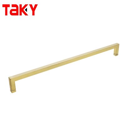 1.0 mm Épaisseur Carré Manche de tirage en verre pour porte de douche SS304 Résistant à la corrosion