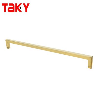 1.0 mm Épaisseur Carré Manche de tirage en verre pour porte de douche SS304 Résistant à la corrosion