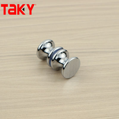 Appareil de douche en verre pour porte personnalisée, bouton de porte circulaire, poignée de porte de douche pour salle de bain, double face