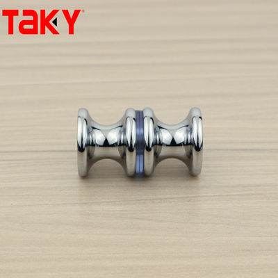 Appareil de douche en verre pour porte personnalisée, bouton de porte circulaire, poignée de porte de douche pour salle de bain, double face