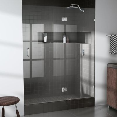 Longue durée de vie en acier inoxydable douce douche fermée sans cadre porte en verre trempé charnières