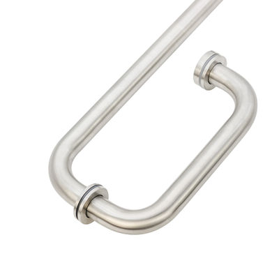 Entrée porte noire poignée tirer pour l' acier inoxydable sans cadre douche coulissante porte en verre