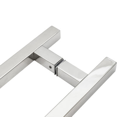 Poignées de porte de douche avec poignée verticale en acier inoxydable et SS 304