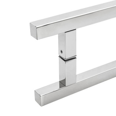 Poignées de porte de douche avec poignée verticale en acier inoxydable et SS 304