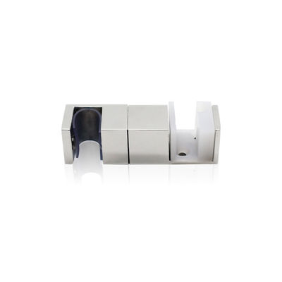 SS304 Pipe carrée 180 degrés système de salle de douche d'angle de verre porte coulissante
