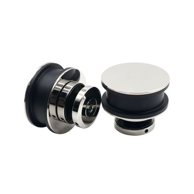Rouleaux en acier inoxydable sans cadre roue suspendue voie ferrée coulissante grange douche vitre porte matériel kits