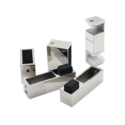 Rouleaux en acier inoxydable sans cadre roue suspendue voie ferrée coulissante grange douche vitre porte matériel kits