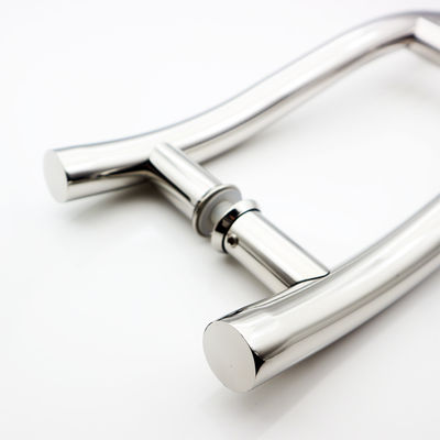 SS304 conception moderne porte en verre unique en acier inoxydable poignée de traction pour porte intérieure