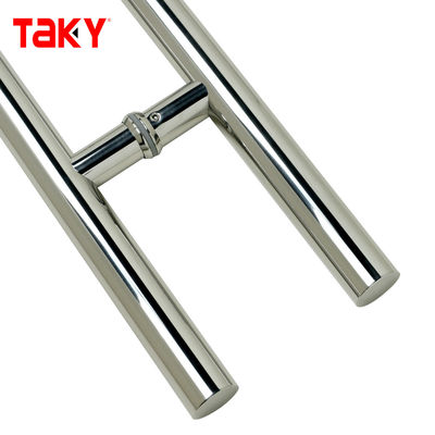 Poignées de porte à fenêtre à double face poignée de porte en verre coulissante pour salle de bain salle de douche en acier