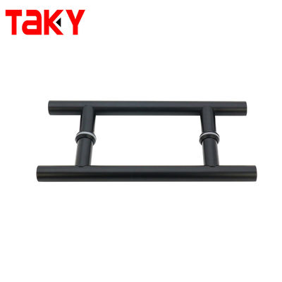 0Épaisseur.5 mm Matte Noir Manches de porte intérieures en verre pour les cabinets de douche