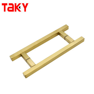 11 pouces Puxadores pour porta de Vidros en acier inoxydable Brushed porte dorée poignée de traction
