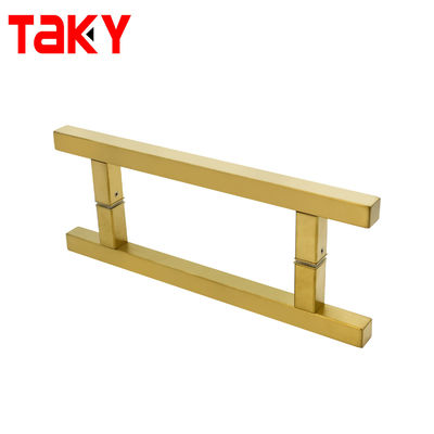 11 pouces Puxadores pour porta de Vidros en acier inoxydable Brushed porte dorée poignée de traction