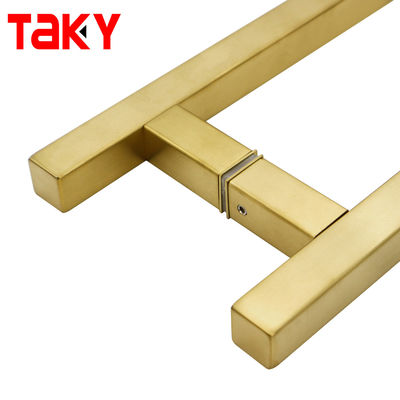 11 pouces Puxadores pour porta de Vidros en acier inoxydable Brushed porte dorée poignée de traction