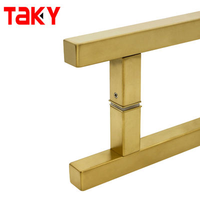 11 pouces Puxadores pour porta de Vidros en acier inoxydable Brushed porte dorée poignée de traction