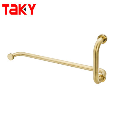 En gros en acier inoxydable doré porte coulissante en verre main tirante douche main de porte en verre