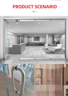 Hôtel salle de bains douche porte en verre poignée en acier inoxydable 304 poignée porte en verre