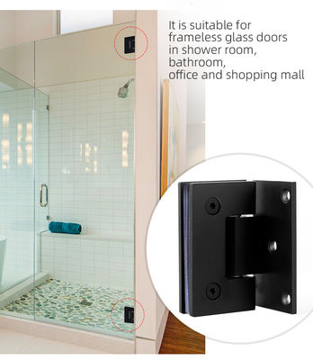 8 à 12 mm de charnière de porte de douche en verre durci en laiton massif pour salle de bains d'hôtel