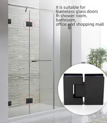 180 degrés alliage de verre à verre salle de bain charnière de douche pour 8-12mm verre style de design moderne