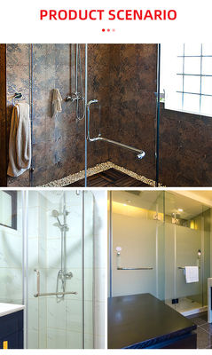 Manche de porte en verre coulissante en acier inoxydable durable pour porte de douche certifiée ISO9001