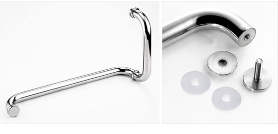 Personnalisation Écran de douche en aluminium Poignée de porte en verre d'épaisseur 0,5 mm et finition BN