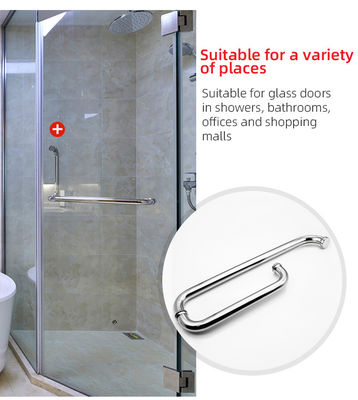 Personnalisation Écran de douche en aluminium Poignée de porte en verre d'épaisseur 0,5 mm et finition BN