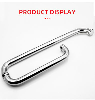 Personnalisation Écran de douche en aluminium Poignée de porte en verre d'épaisseur 0,5 mm et finition BN