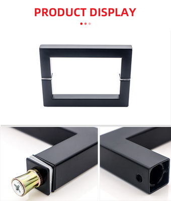 Poignées de fenêtre de porte en acier inoxydable coulissante tirée carré douche poignée de porte en verre