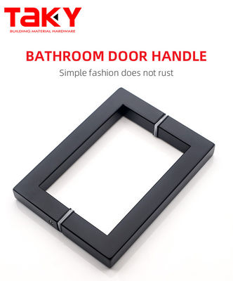 Poignées de fenêtre de porte en acier inoxydable coulissante tirée carré douche poignée de porte en verre