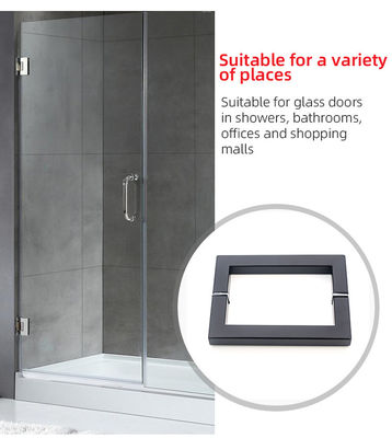 Poignées de fenêtre de porte en acier inoxydable coulissante tirée carré douche poignée de porte en verre