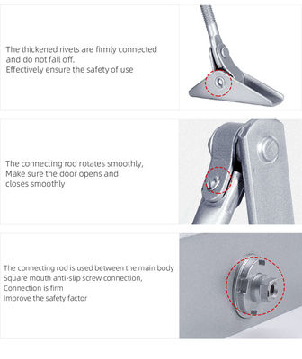 Poids maximal de la porte 45-65 kg Alloy d'aluminium porte coulissante automatique ferme porte automatique