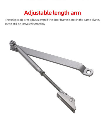 Capacité de charge de 45-65 kg Fermeture automatique de porte en aluminium à 2 vitesses et consommation