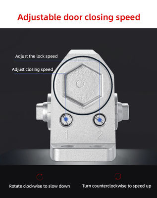 Ferme-porte hydraulique en aluminium robuste 60KG vitesse réglable