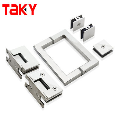 Charnière de douche en verre de 90 degrés en acier inoxydable Charnière pivotée de porte de douche en laiton pour salle de bain Charnières de vitres