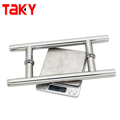 Porte extérieure en acier inoxydable à poignée de verre pour salle de bain de 600 mm de long salle de douche