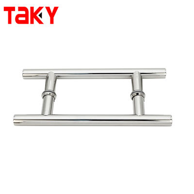 Porte extérieure en acier inoxydable à poignée de verre pour salle de bain de 600 mm de long salle de douche