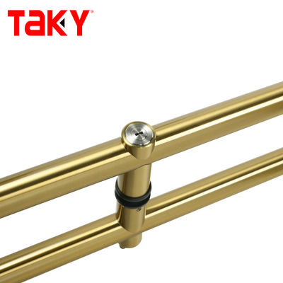 Entrée en acier inoxydable de luxe de type H Manches de porte sans cadre Manches de porte verrouillable en verre