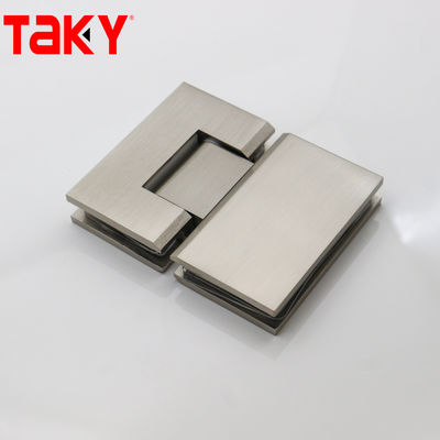 Charnière de porte de douche en verre brossé à 180 degrés, style Morden